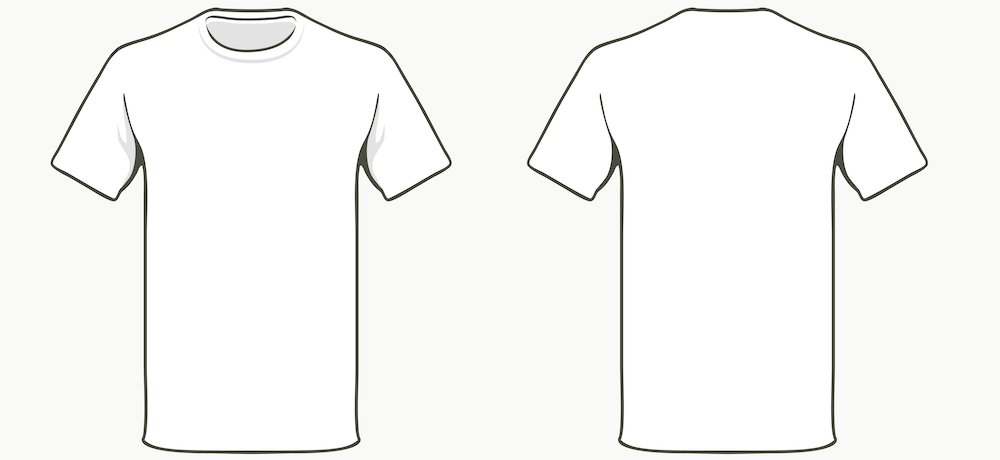 Free Blank Tshirt Templates in Various Designs - Allpicts